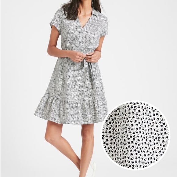 Banana Republic Flounce-Hem Shirt Dress - Picture 2 of 10